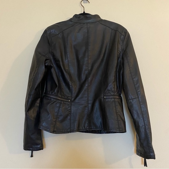 Blank NYC Vegan Leather Moto Jacket L - Picture 2 of 5